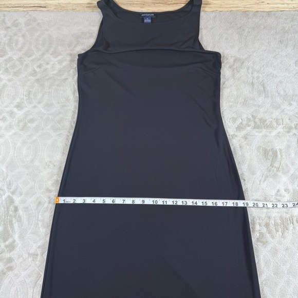 Ann Taylor Womens Black Sleeveless Maxi Tank Dress Size 12 Maxi Long Elegant - Picture 7 of 10